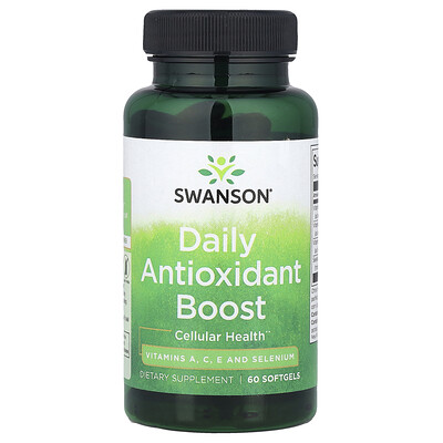 Swanson Vitamins, Refuerzo antioxidante diario, 60 cápsulas blandas