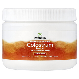 Swanson Vitamins, Colostrumpoeder van grasgevoerde runderen, ongeflavoreerd, 2,12 oz (60 g)