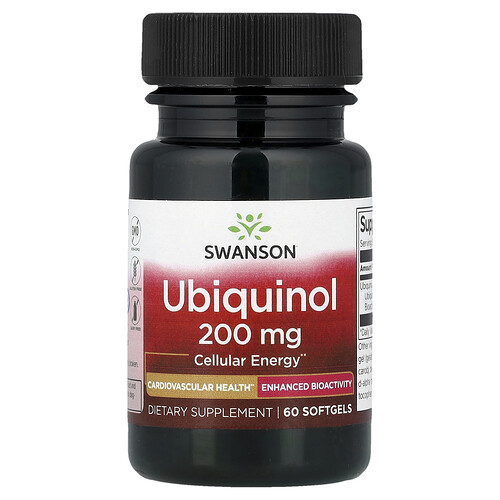 Swanson Vitamins, Ubiquinol, Ubichinol, 200 mg, 60 Weichkapseln