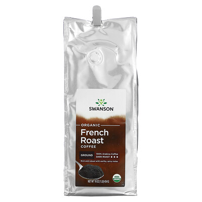 

Swanson Organic French Roast Coffee Ground Dark Roast 16 oz (454 g)