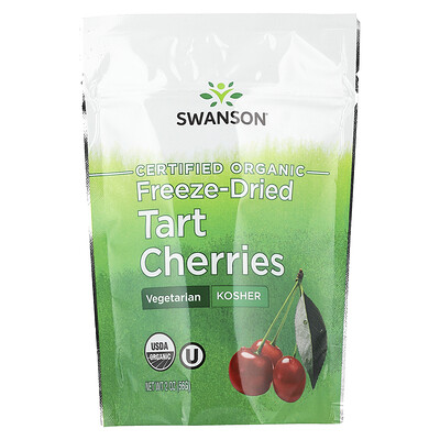 Swanson Vitamins, Cerezas ácidas liofilizadas y orgánicas certificadas`` 56 g (2 oz)