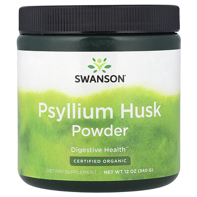 Swanson Vitamins, Cáscara de psilio en polvo, 340 g (12 oz)
