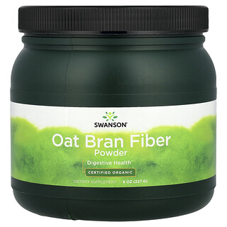 Swanson Vitamins, Fibra de salvado de avena orgánica certificada`` 227 g (8 oz)
