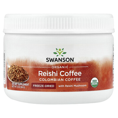Product Image for Swanson, Organic Reishi Coffee, Colombian, 3 oz (84 g)