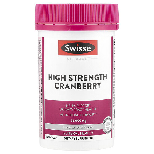 Swisse Ultiboost®, High Strength Cranberry, 25,000 mg, 100 Softgels