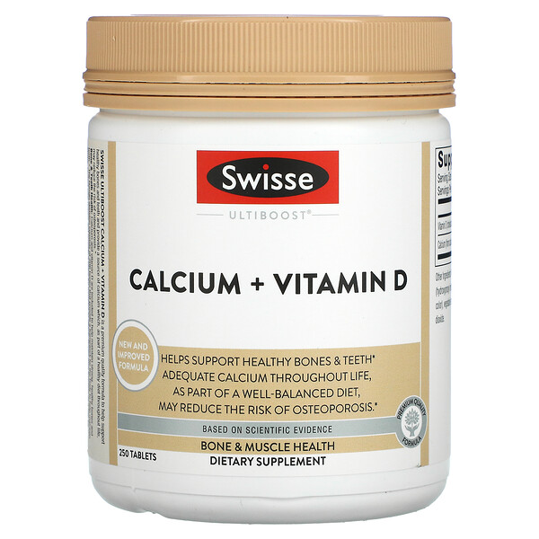 Ultiboost, Calcio y vitamina D, 250 comprimidos
