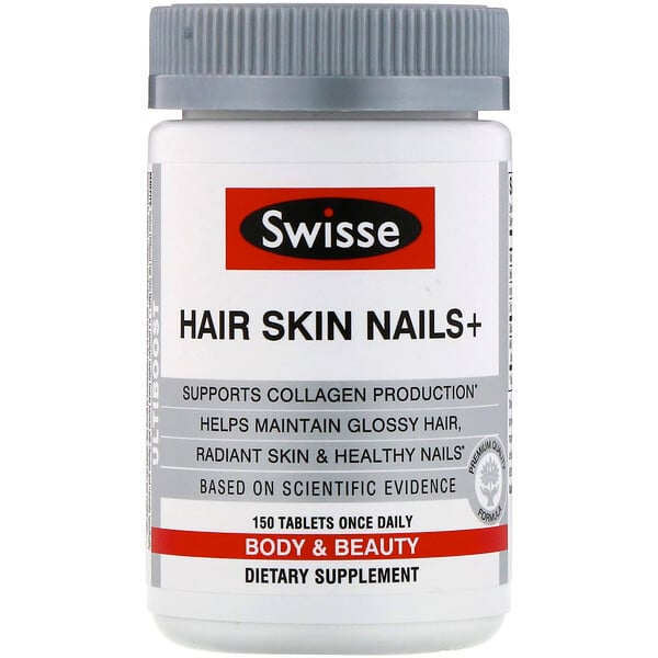 Swisse, Ultiboost, cabello piel uñas+, 150 comprimidos
