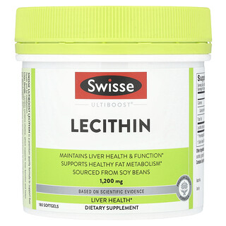 Swisse, Ultiboost®, Lecitina, 1.200 mg, 180 Cápsulas