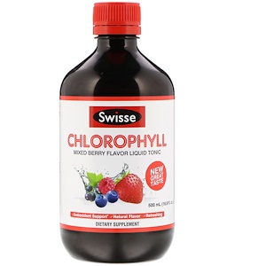 Отзывы о Свисс, Chlorophyll, Mixed Berry Flavor Liquid Tonic, 16.9 fl oz (500 ml)