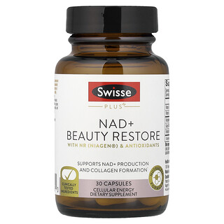 Swisse, NAD y Restaurador de belleza, 30 cápsulas