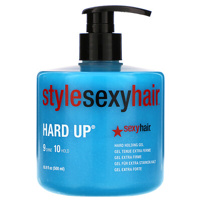 

Style Sexy Hair, Hard Up Hard Holding Gel, 16.9 fl oz (500 ml)