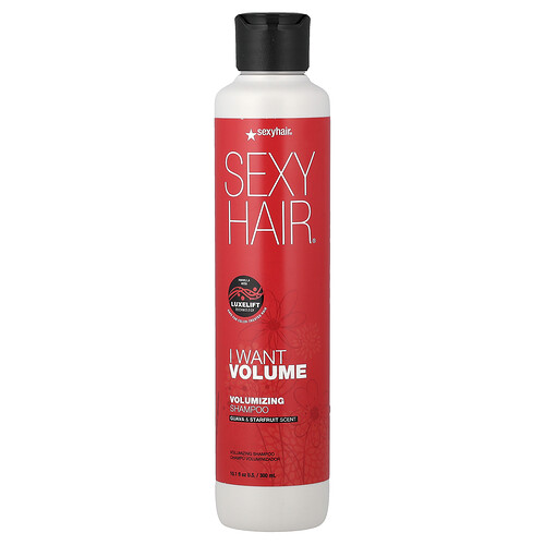 Sexyhair I Want Volume, Volumizing Shampoo, Guava & Starfruit, 10.1 fl oz (300 ml)