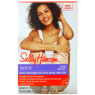 Sally Hansen Набор с повышенной силой действия для восковой депиляции волос на всем теле, 1 шт.