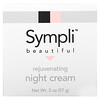 Sympli Beautiful, Rejuvenating Night Cream, 2 oz (57 g)