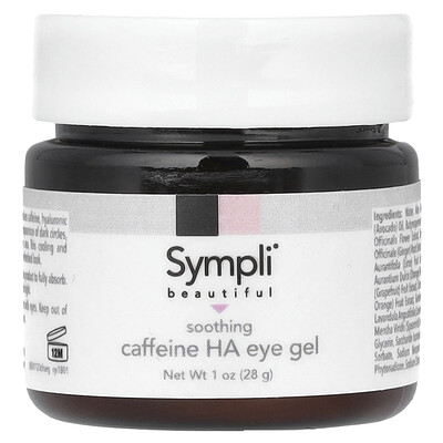 Sympli Beautiful  Soothing Caffeine Hyaluronic Acid Eye Gel  1 oz (28 g)