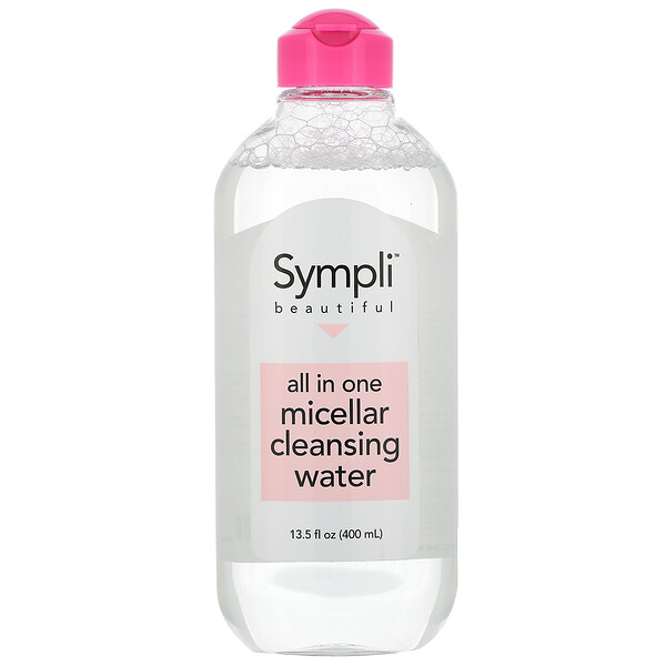 Sympli Beautiful, универсальная мицеллярная очищающая вода, 400 мл (13,5 жидк. унции)
