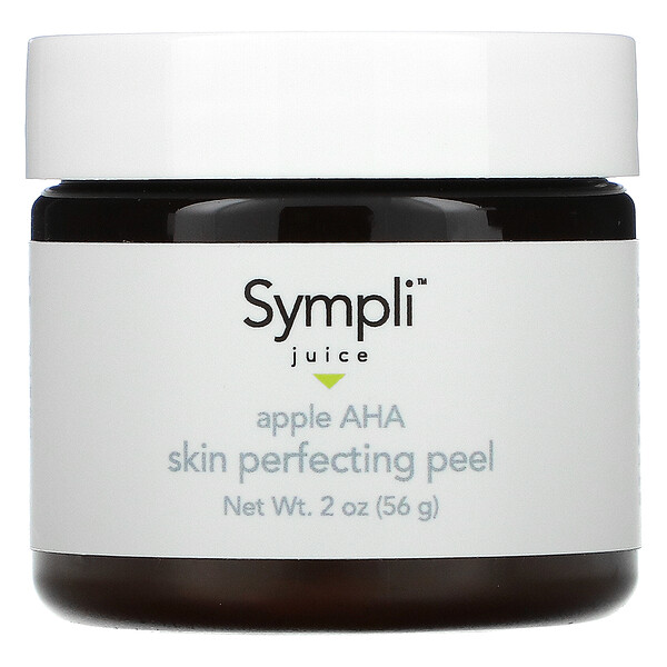 Sympli Beautiful‏, מיץ, פילינג AHA מתפוח לשיפור מראה העור, ‏56 גרם (2 אונקיות)