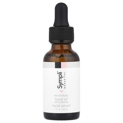 Sympli Beautiful  Serumdipity  Age Refining Facial Oil with Peptides  1 fl oz (30 ml)
