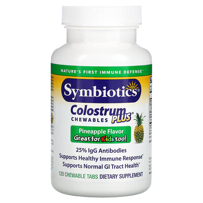 

Symbiotics Colostrum Plus Chewables Pineapple 120 Chewable Tabs