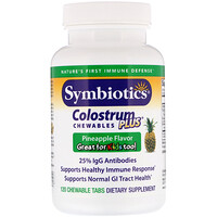 Жевательные ананасовые таблетки Colostrum Plus, 120 Жевательных Таблеток - изображение