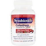 Symbiotics, Colostrum Plus, жевательные таблетки, со вкусом черешни, 120 жевательных таблеток отзывы