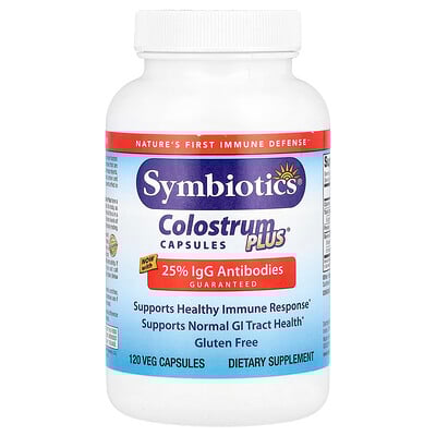 Product Image for Symbiotics, Colostrum Plus , 120 Veg Capsules