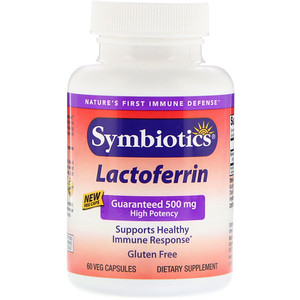 Симболик, Lactoferrin, 500 mg, 60 Veg Capsules отзывы покупателей