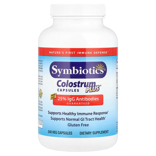 Symbiotics Colostrum Plus®, 240 Veg Capsules