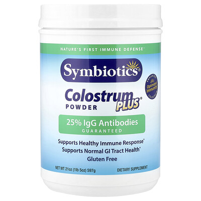 Product Image for Symbiotics, Colostrum Plus Powder, 21 oz (597 g)