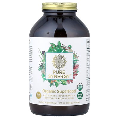 Pure Synergy, Superalimento orgánico en polvo, 354 g (12,5 oz)