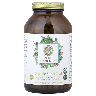 Pure Synergy, Superalimento orgánico, 270 cápsulas