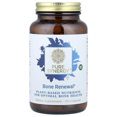 Pure Synergy, Bone Renewal, Suplemento para huesos saludables, 150 cápsulas