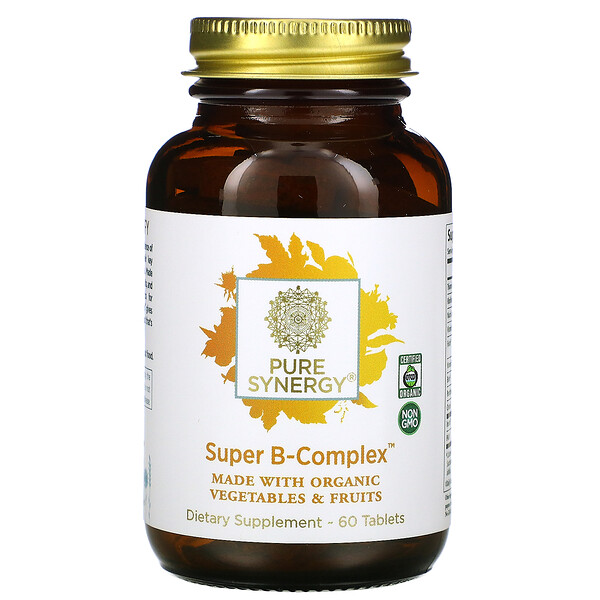 Pure Synergy, Organic Super B-Complex, 60 Tablets - IHerb