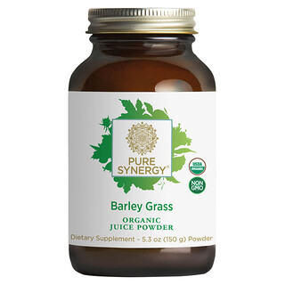 Pure Synergy, Arpa Çimi, Organik Meyve Suyu Tozu, 5,3 oz (150 gr)
