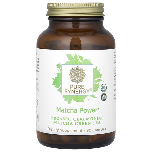 퓨어 시너지 Pure Synergy, 말차 파워, 캡슐 90정(캡슐 1정당 500mg)