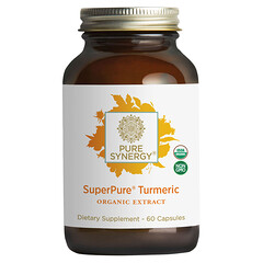 SuperPure, куркума, 60 капсул