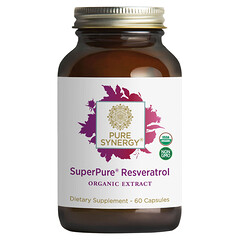 SuperPure®, ресвератрол, 60 капсул