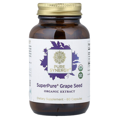 Pure Synergy, SuperPure®, Semilla de uva, 60 cápsulas
