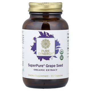 بيور سينرجي‏, خلاصة بذور العنب SuperPure®‎، ‏60 كبسولة