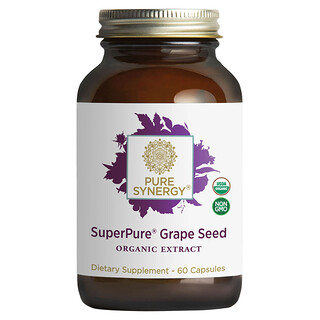 بيور سينرجي‏, خلاصة بذور العنب SuperPure®‎، ‏60 كبسولة