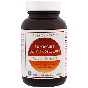 Купить The Synergy Company, SuperPure, бета-1,3-глюкан, экстракт водорослей, 60 вегетарианских капсул  на IHerb