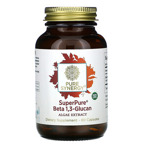 Отзывы о Pure Synergy, SuperPure, Beta 1,3 Glucan, Algae Extract, 60 Capsule