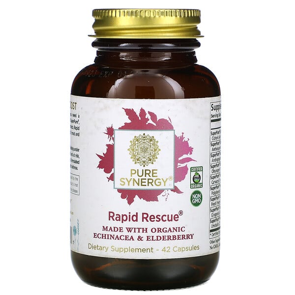 Pure Synergy, Rapid Rescue® 膠囊，42 粒裝