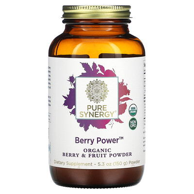 

Pure Synergy Organic Berry & Fruit Powder Berry Power 5.3 oz (150 g)
