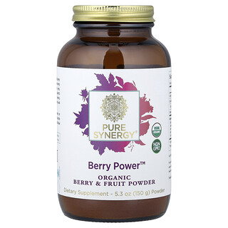 Pure Synergy, Berry Power™, Pó de Frutas e Frutos Silvestres Orgânicos, 150 g (5,3 oz)