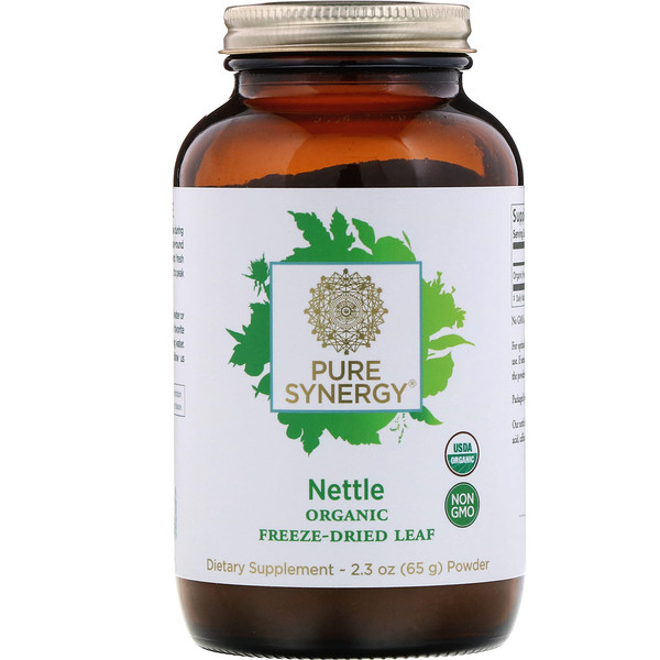 Pure Synergy, Organic Freeze-Dried Leaf Powder, Nettle, 2.3 oz (65 g)