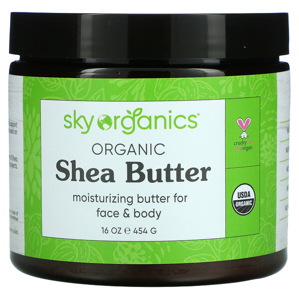 Organic Shea Butter, 16 oz (454 g)