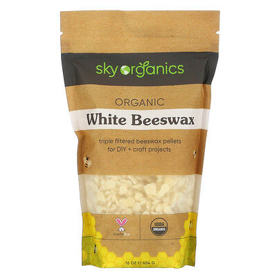 Sky Organics Organic White Beeswax, 16 oz (454 g)