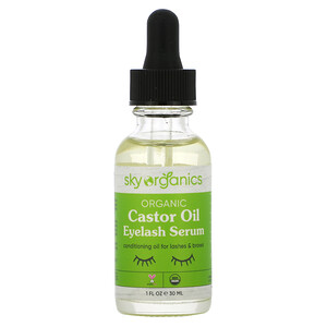 Отзывы о Sky Organics, Organic Castor Oil, Eyelash Serum, 1 fl oz (30 ml)