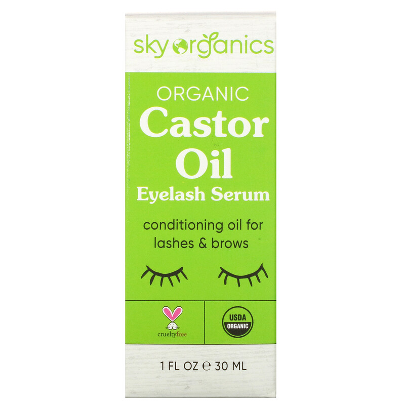 Sky Organics, Organic Castor Oil, Eyelash Serum, 1 fl oz (30 ml) iHerb